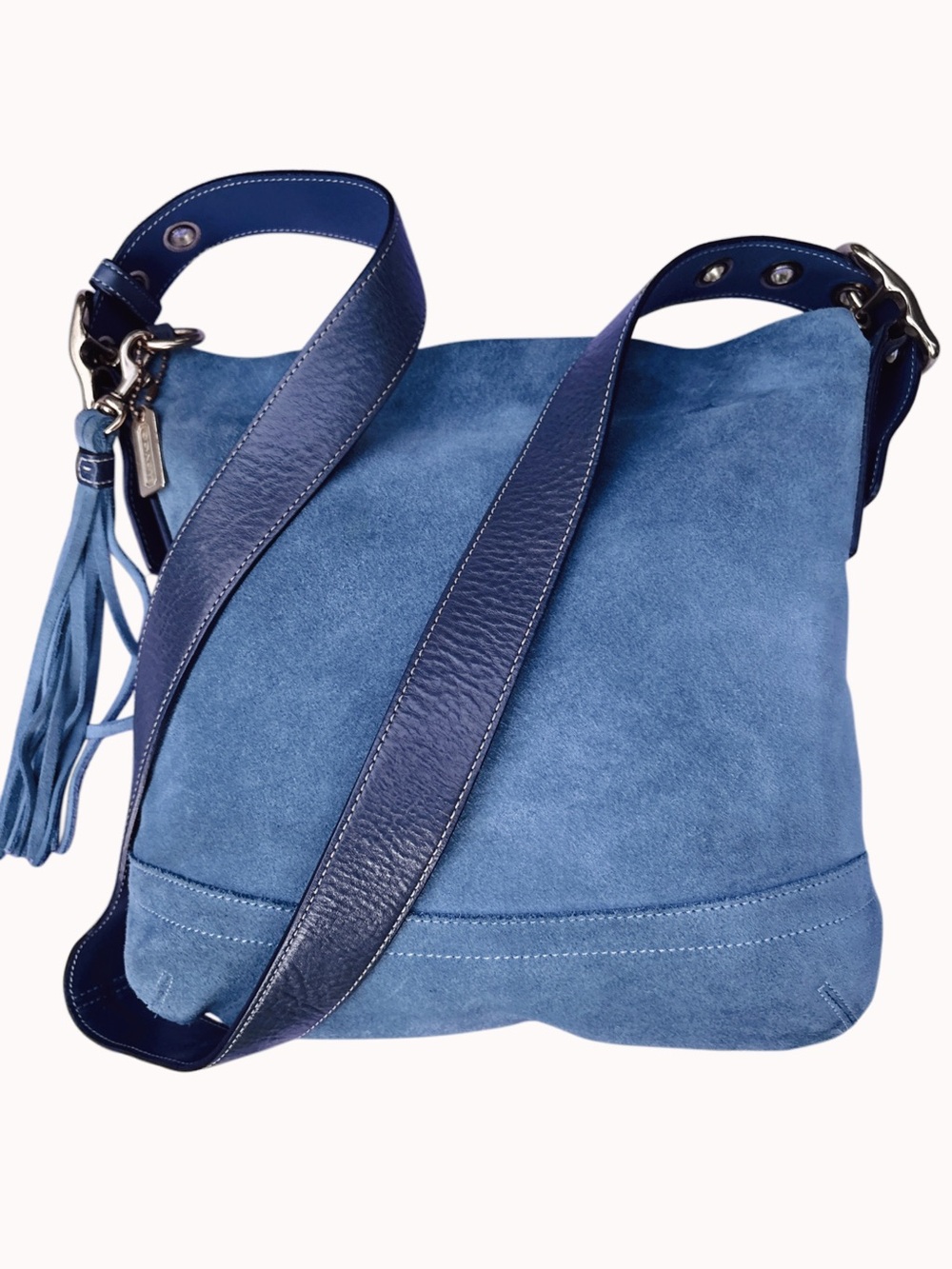 Coach Vintage 2004 Legacy Soft Slim Suede Duffle Convertible in Chambray 1419 - Picture 2 of 10